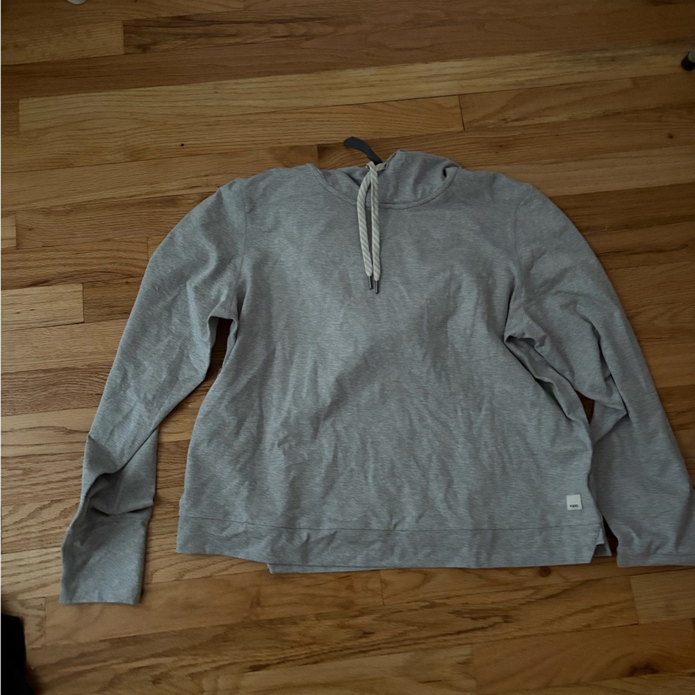 Vuori Light Gray Hooded Sweater